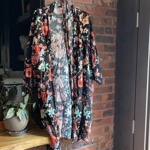 Pink blush maternity robe